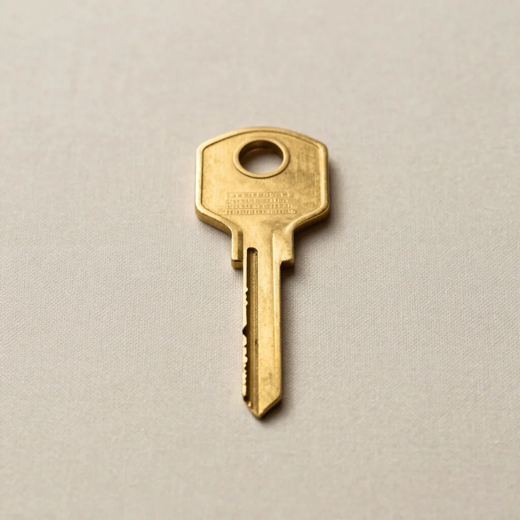 Solid Brass Key Clip