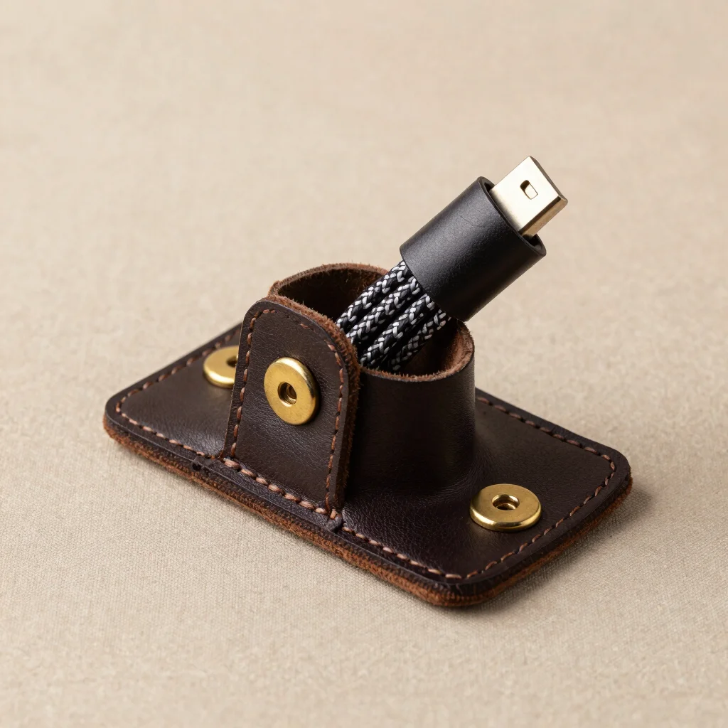 Felt & Leather Cable Organizer