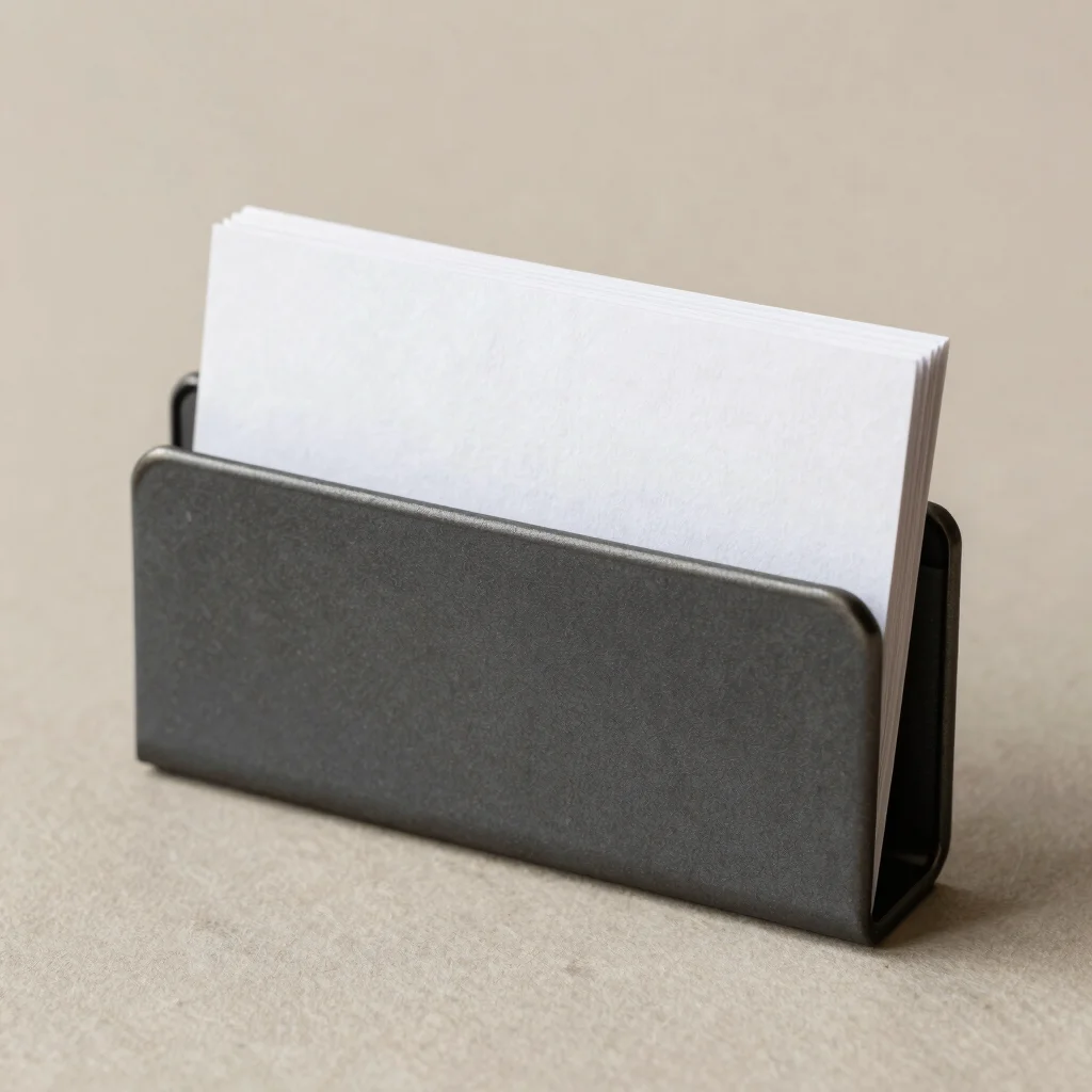 Matte Steel Business Card Holder
