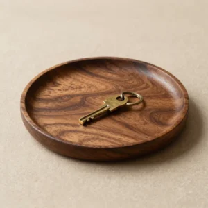 Turned Walnut Valet Tray